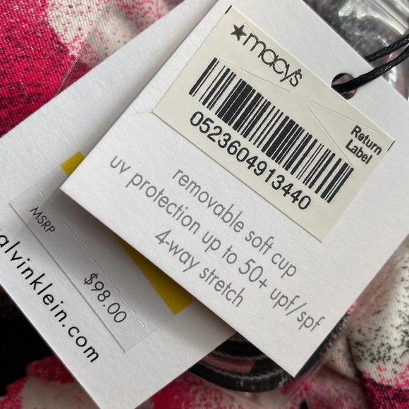 Calvin Klein Swim Top. Size Medium. NWT - Picture 12 of 13